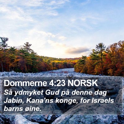 Dommerne 4:23 NORSK Bible Verse Image