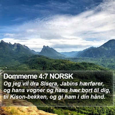 Dommerne 4:7 NORSK Bible Verse Image