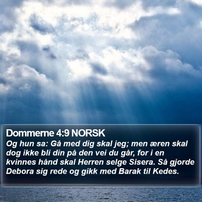 Dommerne 4:9 NORSK Bible Verse Image