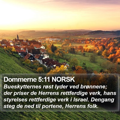 Dommerne 5:11 NORSK Bible Verse Image