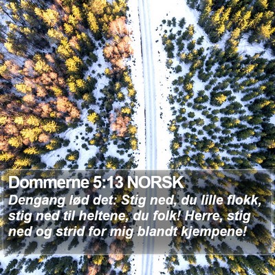 Dommerne 5:13 NORSK Bible Verse Image
