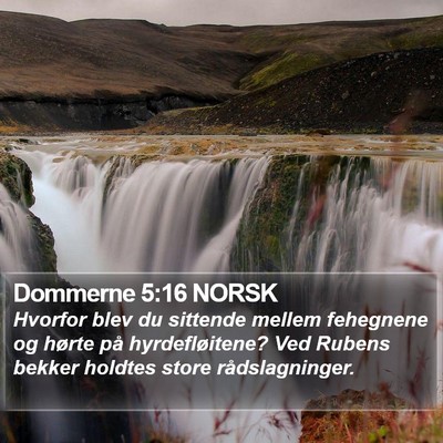 Dommerne 5:16 NORSK Bible Verse Image