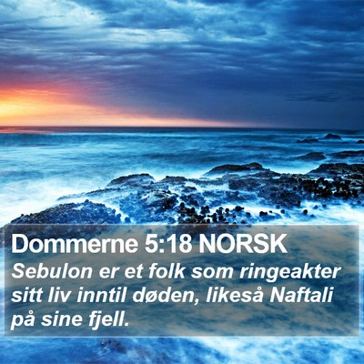Dommerne 5:18 NORSK Bible Verse Image