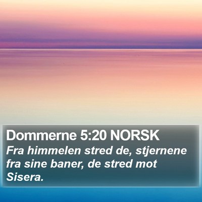 Dommerne 5:20 NORSK Bible Verse Image