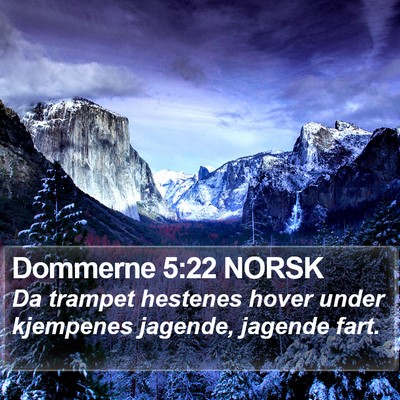 Dommerne 5:22 NORSK Bible Verse Image