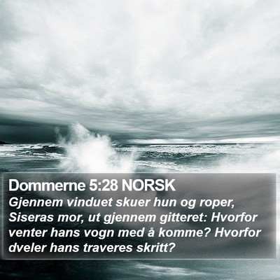 Dommerne 5:28 NORSK Bible Verse Image
