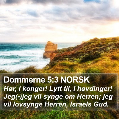 Dommerne 5:3 NORSK Bible Verse Image