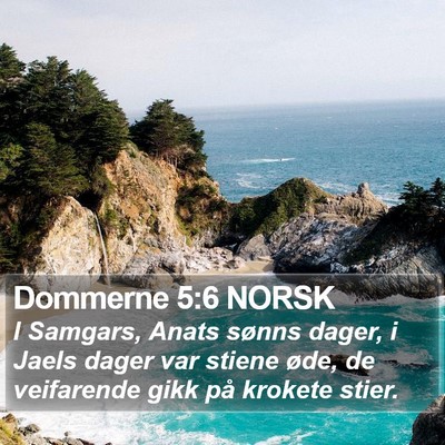 Dommerne 5:6 NORSK Bible Verse Image
