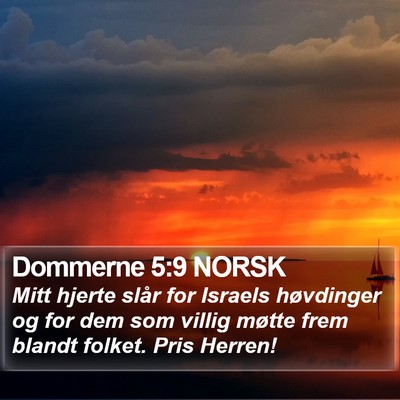 Dommerne 5:9 NORSK Bible Verse Image