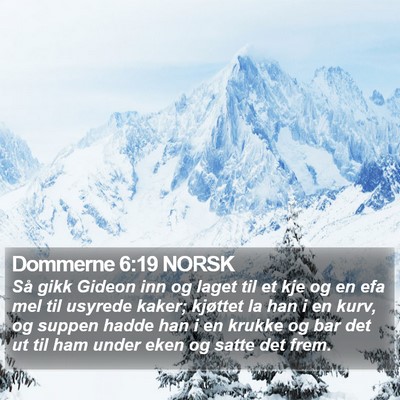 Dommerne 6:19 NORSK Bible Verse Image