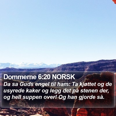 Dommerne 6:20 NORSK Bible Verse Image