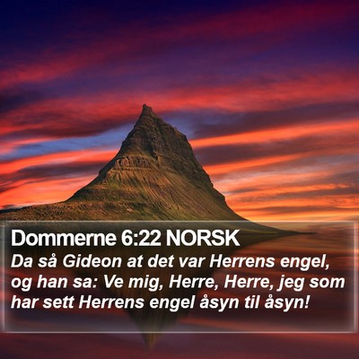 Dommerne 6:22 NORSK Bible Verse Image