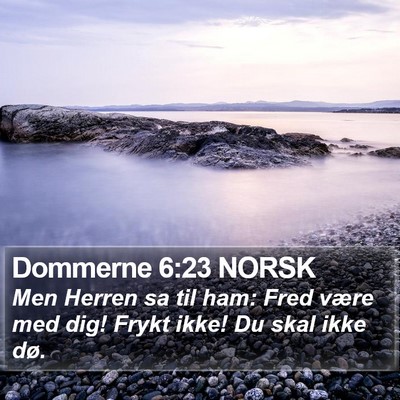 Dommerne 6:23 NORSK Bible Verse Image