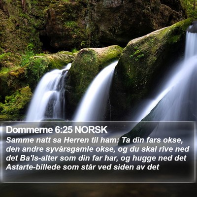 Dommerne 6:25 NORSK Bible Verse Image