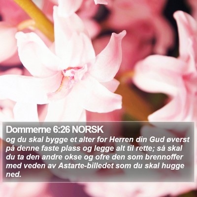 Dommerne 6:26 NORSK Bible Verse Image