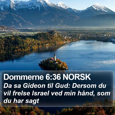 Dommerne 6:36 NORSK Bible Verse Image