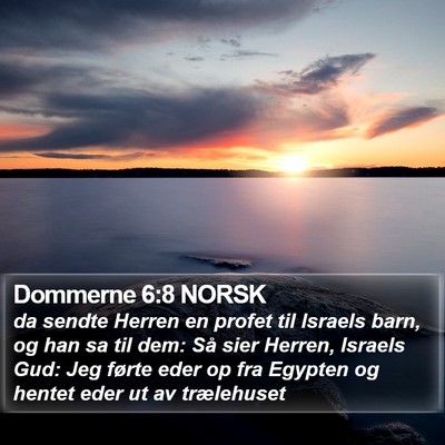 Dommerne 6:8 NORSK Bible Verse Image