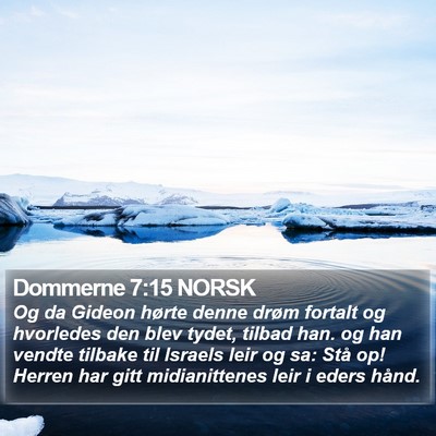 Dommerne 7:15 NORSK Bible Verse Image