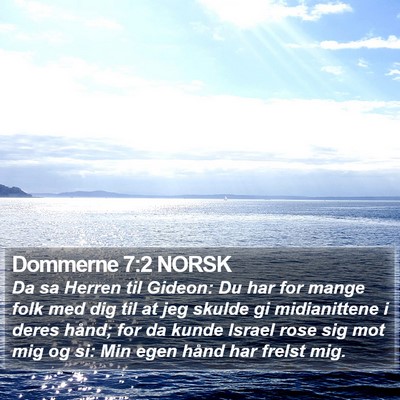 Dommerne 7:2 NORSK Bible Verse Image