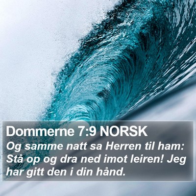 Dommerne 7:9 NORSK Bible Verse Image