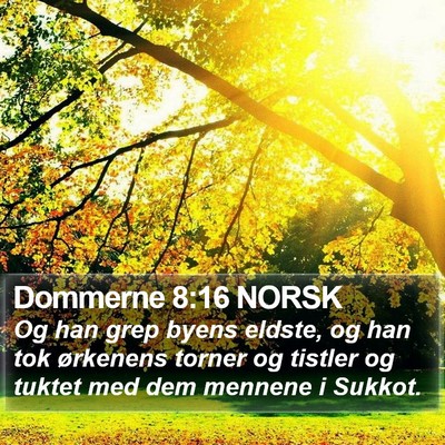 Dommerne 8:16 NORSK Bible Verse Image
