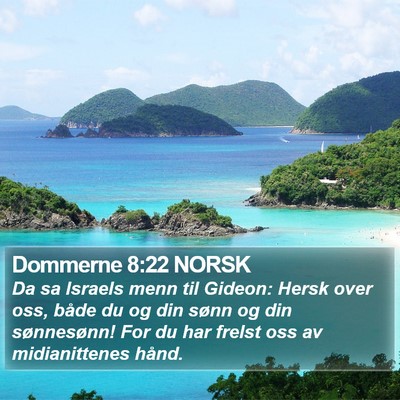 Dommerne 8:22 NORSK Bible Verse Image