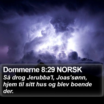 Dommerne 8:29 NORSK Bible Verse Image