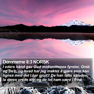 Dommerne 8:3 NORSK Bible Verse Image