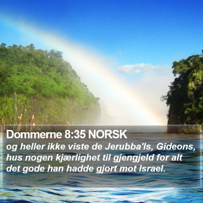 Dommerne 8:35 NORSK Bible Verse Image