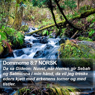 Dommerne 8:7 NORSK Bible Verse Image