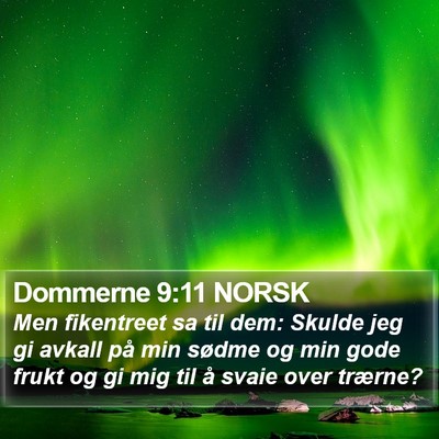 Dommerne 9:11 NORSK Bible Verse Image