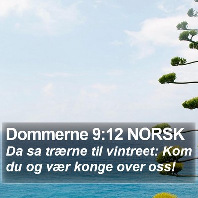 Dommerne 9:12 NORSK Bible Verse Image