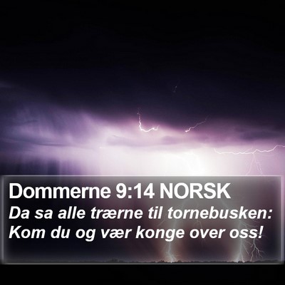 Dommerne 9:14 NORSK Bible Verse Image