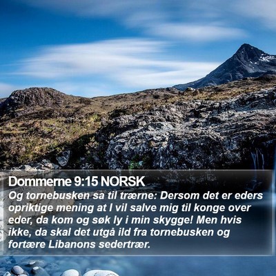 Dommerne 9:15 NORSK Bible Verse Image