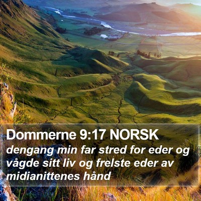Dommerne 9:17 NORSK Bible Verse Image