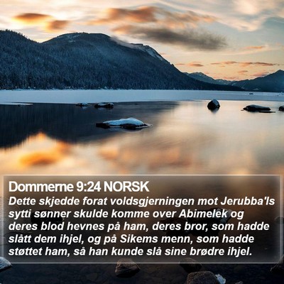 Dommerne 9:24 NORSK Bible Verse Image