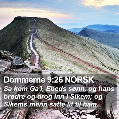 Dommerne 9:26 NORSK Bible Verse Image
