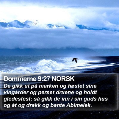 Dommerne 9:27 NORSK Bible Verse Image