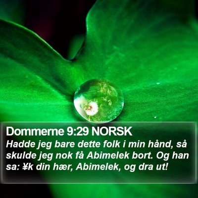 Dommerne 9:29 NORSK Bible Verse Image