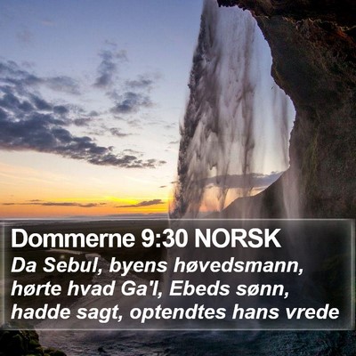 Dommerne 9:30 NORSK Bible Verse Image