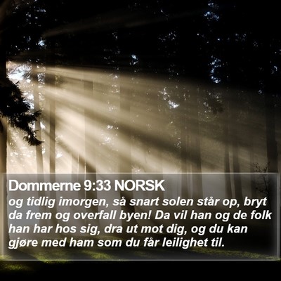 Dommerne 9:33 NORSK Bible Verse Image