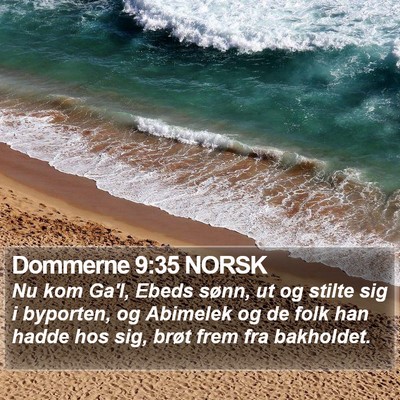 Dommerne 9:35 NORSK Bible Verse Image