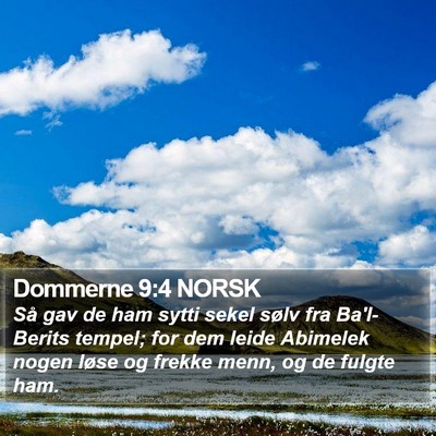 Dommerne 9:4 NORSK Bible Verse Image