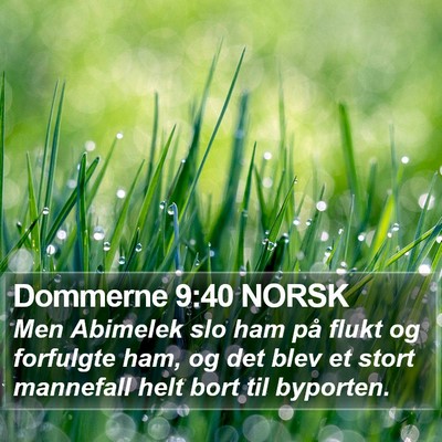 Dommerne 9:40 NORSK Bible Verse Image