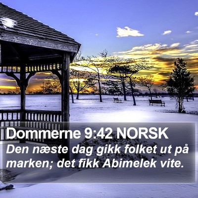 Dommerne 9:42 NORSK Bible Verse Image