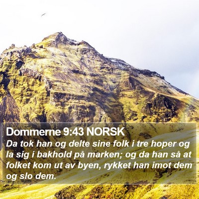 Dommerne 9:43 NORSK Bible Verse Image
