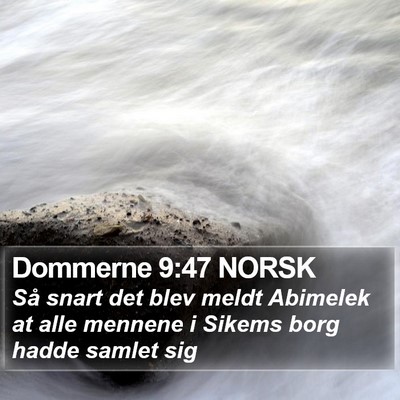 Dommerne 9:47 NORSK Bible Verse Image