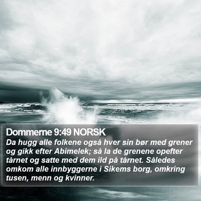 Dommerne 9:49 NORSK Bible Verse Image