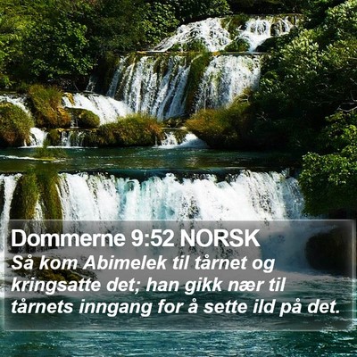 Dommerne 9:52 NORSK Bible Verse Image