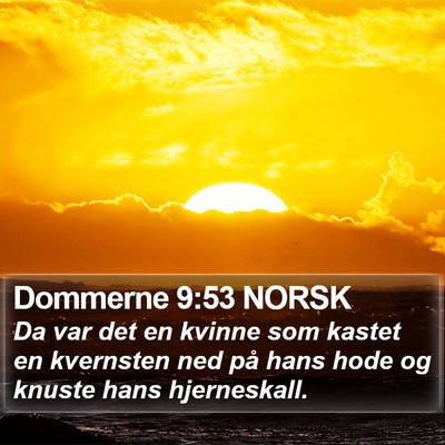 Dommerne 9:53 NORSK Bible Verse Image